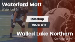 Matchup: Waterford Mott vs. Walled Lake Northern  2018