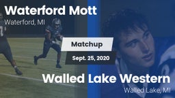 Matchup: Waterford Mott vs. Walled Lake Western  2020