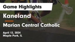 Kaneland  vs Marian Central Catholic  Game Highlights - April 12, 2024