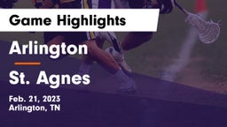 Arlington  vs St. Agnes Game Highlights - Feb. 21, 2023