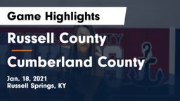 Russell County  vs Cumberland County  Game Highlights - Jan. 18, 2021
