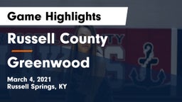 Russell County  vs Greenwood  Game Highlights - March 4, 2021