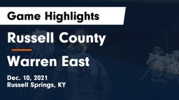 Russell County  vs Warren East  Game Highlights - Dec. 10, 2021