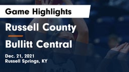 Russell County  vs Bullitt Central  Game Highlights - Dec. 21, 2021