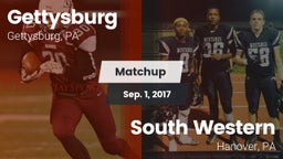 Matchup: Gettysburg High vs. South Western  2017