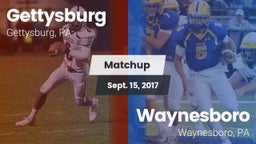 Matchup: Gettysburg High vs. Waynesboro  2017