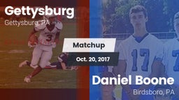 Matchup: Gettysburg High vs. Daniel Boone  2017