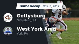 Recap: Gettysburg  vs. West York Area  2017