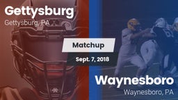 Matchup: Gettysburg High vs. Waynesboro  2018