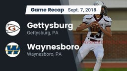 Recap: Gettysburg  vs. Waynesboro  2018