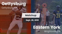 Matchup: Gettysburg High vs. Eastern York  2018