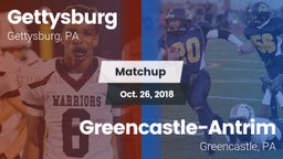Matchup: Gettysburg High vs. Greencastle-Antrim  2018