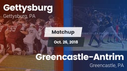 Matchup: Gettysburg High vs. Greencastle-Antrim  2018