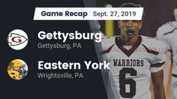Recap: Gettysburg  vs. Eastern York  2019