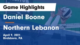 Daniel Boone  vs Northern Lebanon  Game Highlights - April 9, 2021