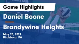 Daniel Boone  vs Brandywine Heights  Game Highlights - May 20, 2021