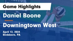 Daniel Boone  vs Downingtown West  Game Highlights - April 12, 2024