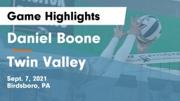 Daniel Boone  vs Twin Valley  Game Highlights - Sept. 7, 2021
