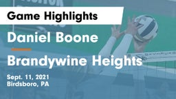 Daniel Boone  vs Brandywine Heights  Game Highlights - Sept. 11, 2021