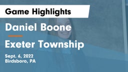 Daniel Boone  vs Exeter Township  Game Highlights - Sept. 6, 2022