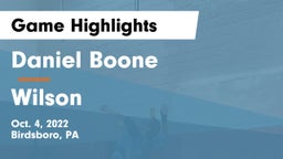 Daniel Boone  vs Wilson  Game Highlights - Oct. 4, 2022