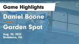 Daniel Boone  vs Garden Spot  Game Highlights - Aug. 30, 2023