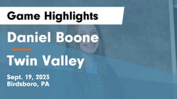 Daniel Boone  vs Twin Valley  Game Highlights - Sept. 19, 2023