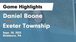 Daniel Boone  vs Exeter Township  Game Highlights - Sept. 28, 2023