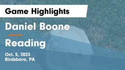 Daniel Boone  vs Reading  Game Highlights - Oct. 5, 2023