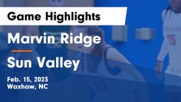 Marvin Ridge  vs Sun Valley  Game Highlights - Feb. 15, 2023