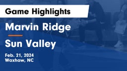 Marvin Ridge  vs Sun Valley  Game Highlights - Feb. 21, 2024