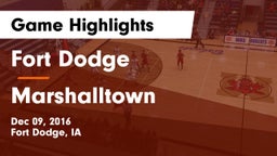Fort Dodge  vs Marshalltown  Game Highlights - Dec 09, 2016
