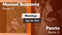 Matchup: Manual  vs. Peoria  2016