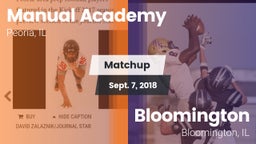 Matchup: Manual  vs. Bloomington  2018