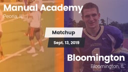 Matchup: Manual  vs. Bloomington  2019