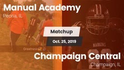 Matchup: Manual  vs. Champaign Central  2019