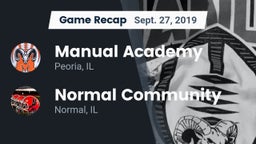 Recap: Manual Academy  vs. Normal Community  2019