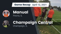 Recap: Manual  vs. Champaign Central  2021