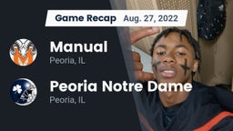 Recap: Manual  vs. Peoria Notre Dame  2022