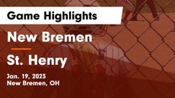 New Bremen  vs St. Henry  Game Highlights - Jan. 19, 2023