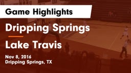 Dripping Springs  vs Lake Travis  Game Highlights - Nov 8, 2016