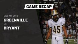 Recap: Greenville  vs.  Bryant  2015
