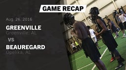 Recap: Greenville  vs. Beauregard  2016