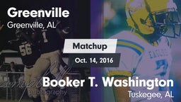 Matchup: Greenville High vs. Booker T. Washington  2016