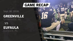 Recap: Greenville  vs. Eufaula  2016
