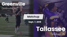Matchup: Greenville High vs. Tallassee  2018