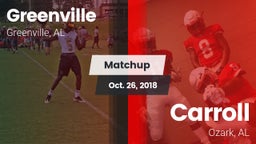 Matchup: Greenville High vs. Carroll   2018