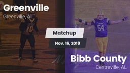 Matchup: Greenville High vs. Bibb County  2018
