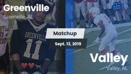 Matchup: Greenville High vs. Valley  2019