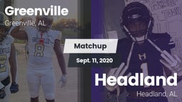 Matchup: Greenville High vs. Headland  2020